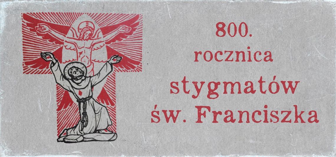 800. rocznica stygmatyzacji św. Ojca Franciszka grafika