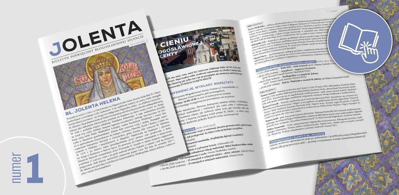 Grafika Biuletyn poświęcony bł. Jolencie