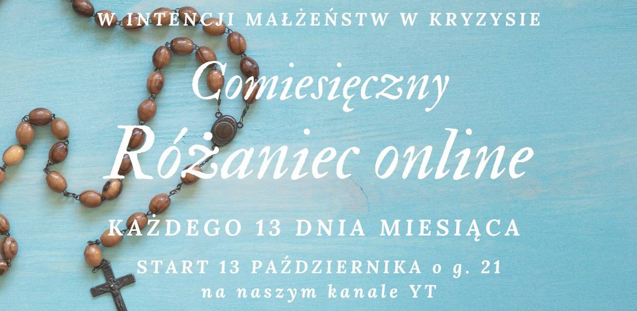 Grafika Różaniec on-line w intencji małżeństw w kryzysie